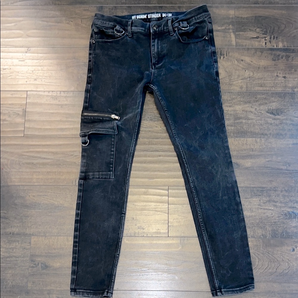 HT Denim Stinger Skinny Jeans - Black